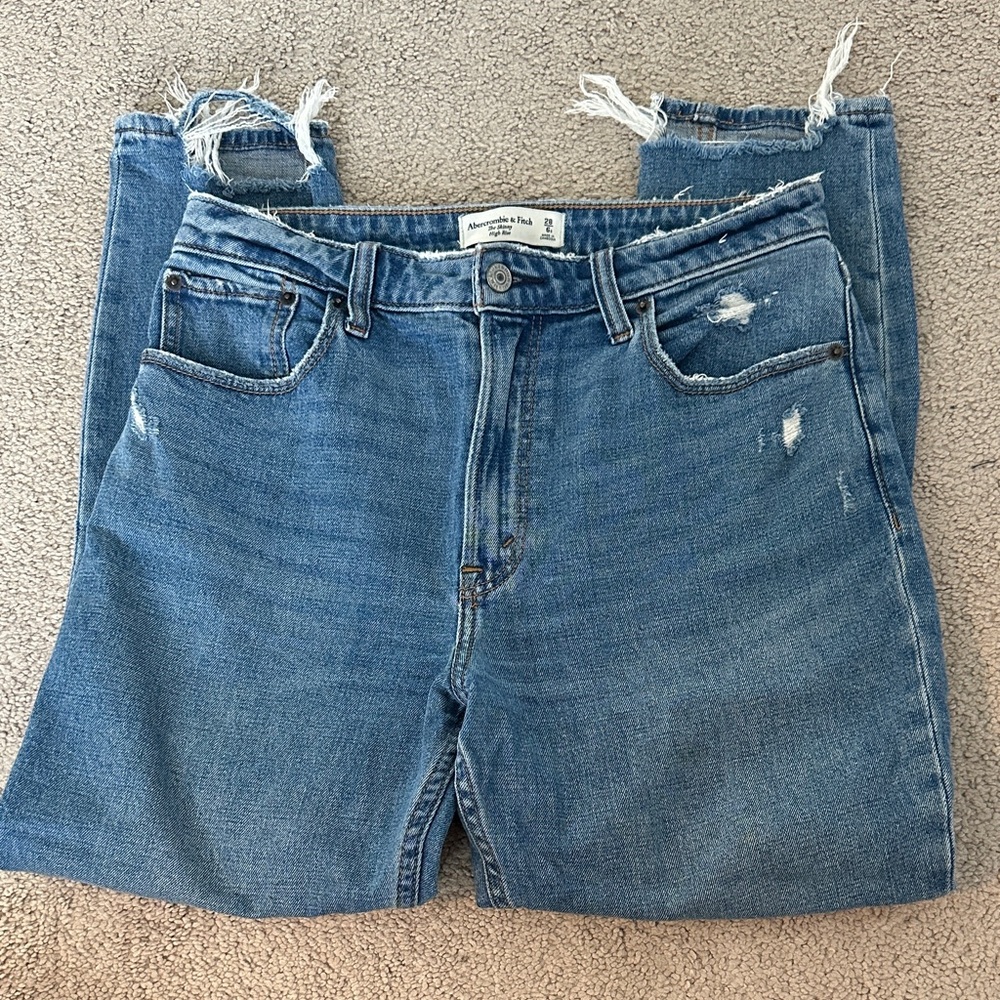 Abercrombie & Fitch The Skinny High Rise Curve Love